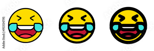 Editable laughing-out-loud expression emoticon vector icon. Part of a big icon set family. Part of a big icon set family. Perfect for web and app interfaces, presentations, infographics, etc