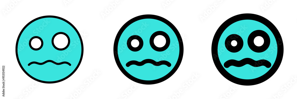 Editable scared face expression emoticon vector icon. Part of a big icon set family. Part of a big icon set family. Perfect for web and app interfaces, presentations, infographics, etc Editable scared face expression emoticon vector icon. Part of a big icon set family. Part of a big icon set family. Perfect for web and app interfaces, presentations, infographics, etc