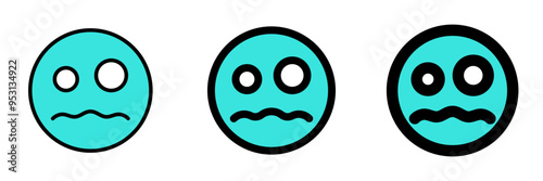 Editable scared face expression emoticon vector icon. Part of a big icon set family. Part of a big icon set family. Perfect for web and app interfaces, presentations, infographics, etc