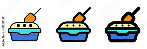 Editable litter box vector icon. Veterinary, animal, pet care, pet shop. Part of a big icon set family. Perfect for business, web and app interfaces, presentations, infographics, etc