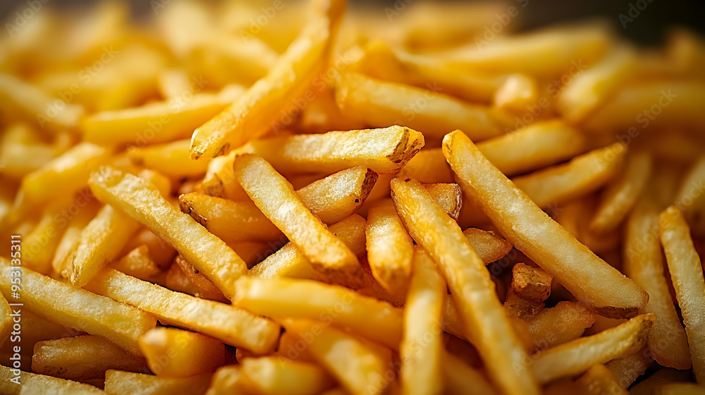 Crispy Golden French Fries - Close Up Photography Crispy Golden French Fries - Close Up Photography