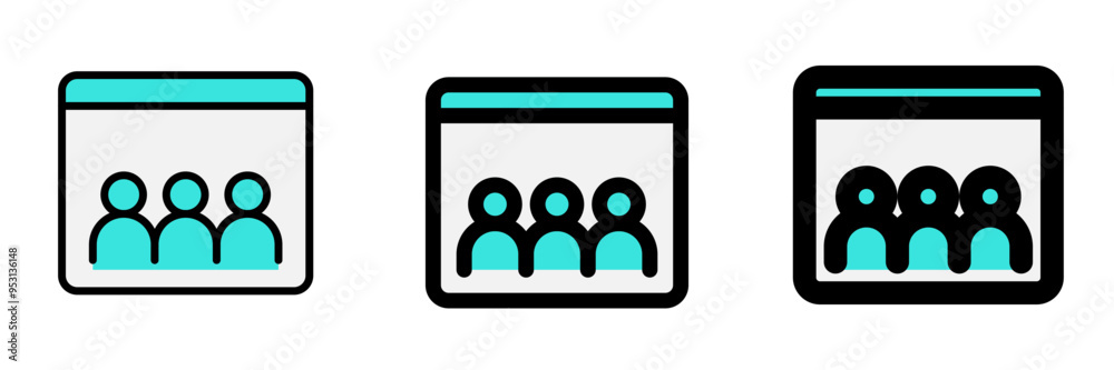 Editable online classroom vector icon. Online learning, course, tutorial. Part of a big icon set family. Perfect for web and app interfaces, presentations, infographics, etc