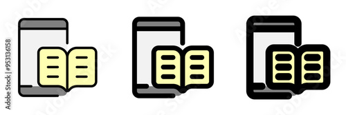 Editable e-book reader app vector icon. Online learning, course, tutorial. Part of a big icon set family. Perfect for web and app interfaces, presentations, infographics, etc