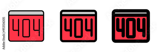 Editable 404 error, page not found vector icon. Part of a big icon set family. Perfect for web and app interfaces, presentations, infographics, etc