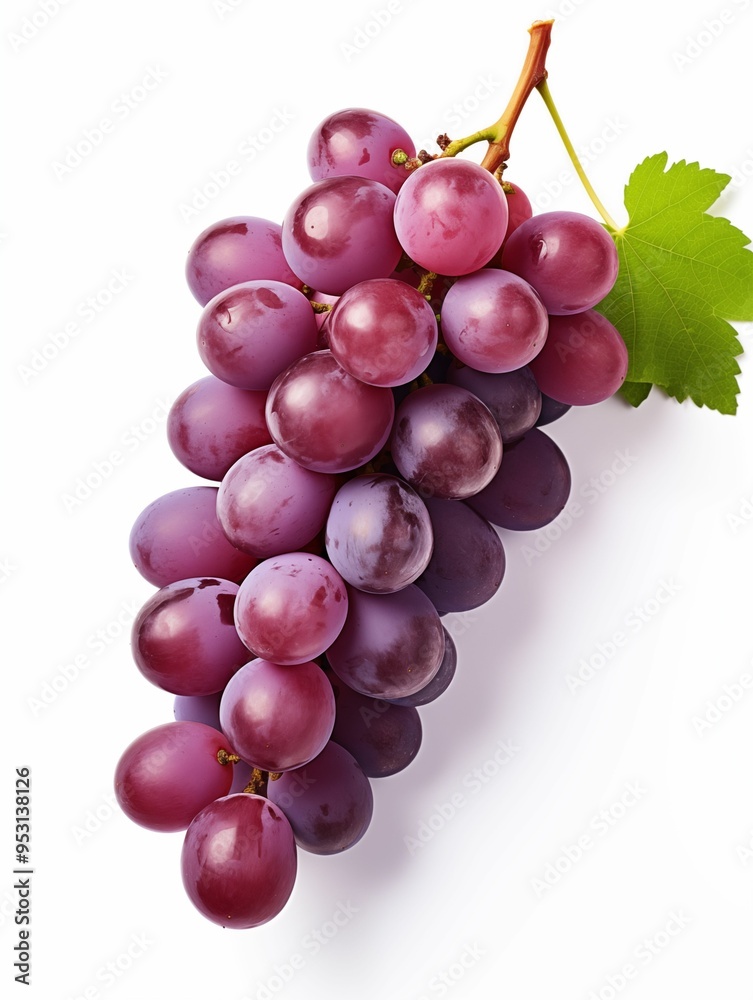 Grapes isolated on white background. Generative ai Grapes isolated on white background. Generative ai