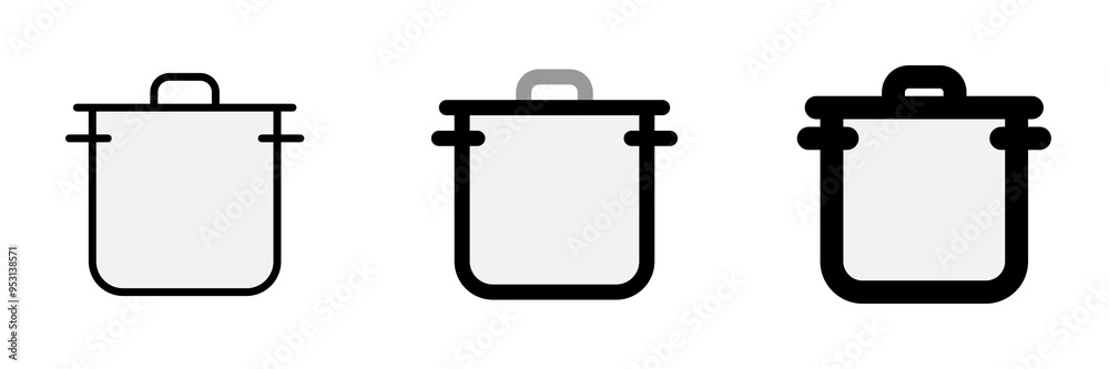 Editable cooking pot vector icon. Food, restaurant. Part of a big icon set family. Perfect for web and app interfaces, presentations, infographics, etc Editable cooking pot vector icon. Food, restaurant. Part of a big icon set family. Perfect for web and app interfaces, presentations, infographics, etc