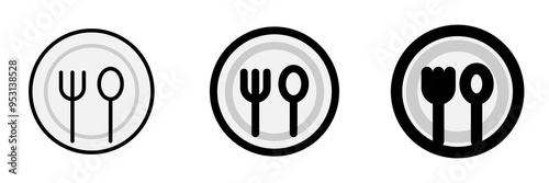 Editable meals, plate, fork, spoon vector icon. Food, restaurant. Part of a big icon set family. Perfect for web and app interfaces, presentations, infographics, etc