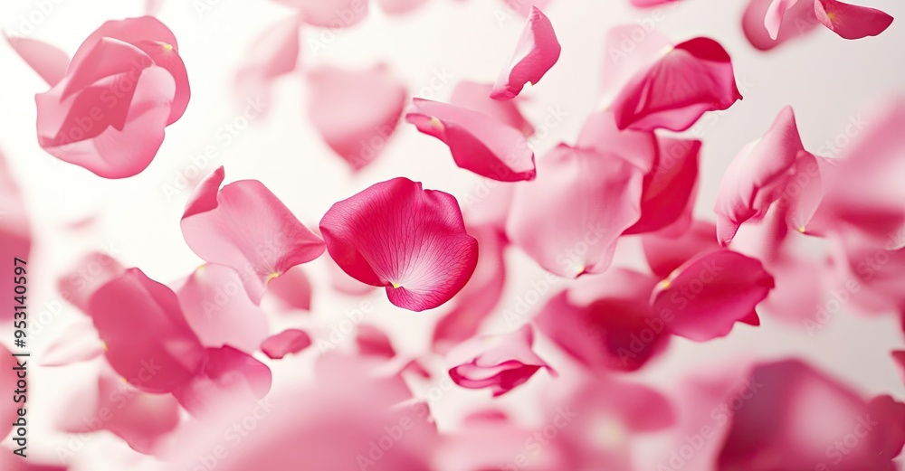 Rose petals on a white background. Rose petals on a white background.