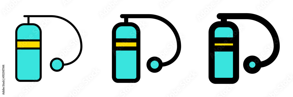 Editable oxygen tank vector icon. Part of a big icon set family. Perfect for web and app interfaces, presentations, infographics, etc Editable oxygen tank vector icon. Part of a big icon set family. Perfect for web and app interfaces, presentations, infographics, etc