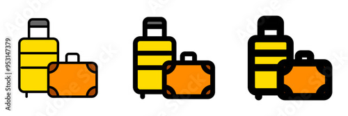 Editable baggage, luggage, suitcase vector icon. Part of a big icon set family. Perfect for web and app interfaces, presentations, infographics, etc