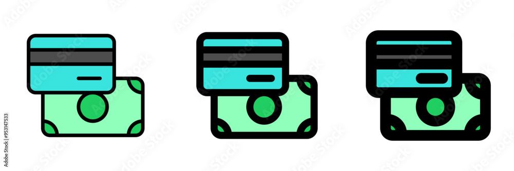 Editable payment methods, card, cash vector icon. Part of a big icon set family. Perfect for web and app interfaces, presentations, infographics, etc Editable payment methods, card, cash vector icon. Part of a big icon set family. Perfect for web and app interfaces, presentations, infographics, etc