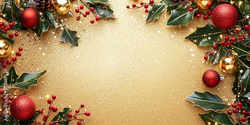 Golden Christmas Frame: A f...