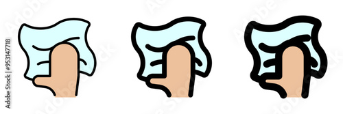 Editable wipe clean hand vector icon. Part of a big icon set family. Perfect for web and app interfaces, presentations, infographics, etc