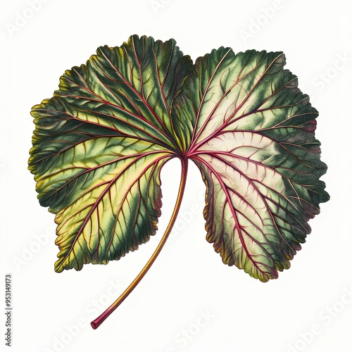 Vibrant Green Leaf: A singl...