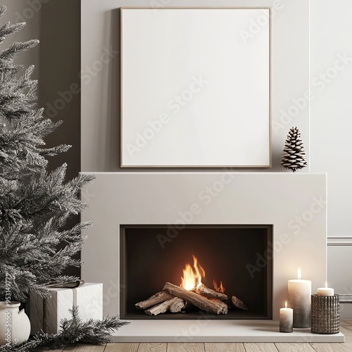 Christmas Fireplace Glow: W...