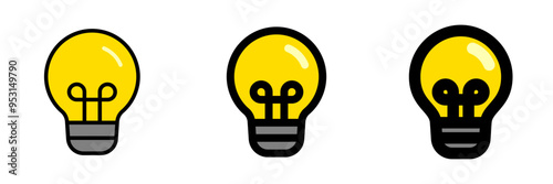 Editable lightbulb vector icon. Property, real estate, construction, mortgage, interiors. Part of a big icon set family. Perfect for web and app interfaces, presentations, infographics, etc