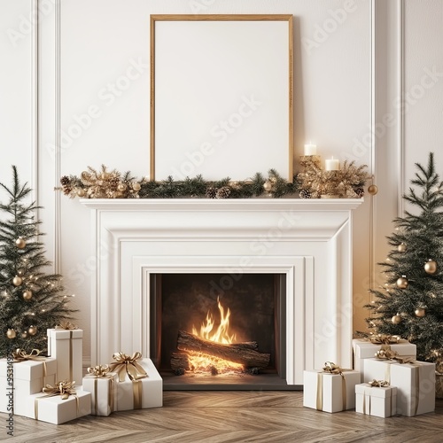 Christmas Fireplace Glow: W...