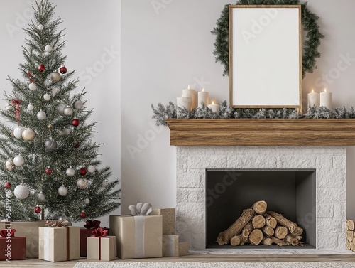 Christmas Fireplace Glow: W...