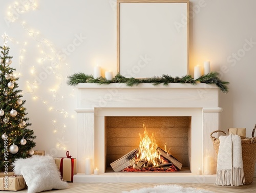 Christmas Fireplace Glow: W...
