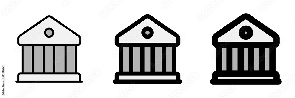 Editable bank, museum, library vector icon. Part of a big icon set family. Perfect for web and app interfaces, presentations, infographics, etc Editable bank, museum, library vector icon. Part of a big icon set family. Perfect for web and app interfaces, presentations, infographics, etc
