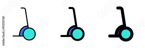 Editable segway scooter vector icon. Vehicles, transportation, travel. Part of a big icon set family. Perfect for web and app interfaces, presentations, infographics, etc