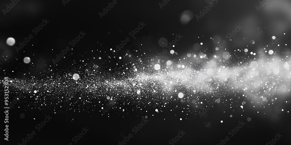 Cosmic Dust Trail ,Abstract Sparkle: A mesmerizing black and white abstract background with a soft, glittering bokeh effect. The perfect backdrop for luxury, elegance, and glamour. Cosmic Dust Trail ,Abstract Sparkle: A mesmerizing black and white abstract background with a soft, glittering bokeh effect. The perfect backdrop for luxury, elegance, and glamour.
