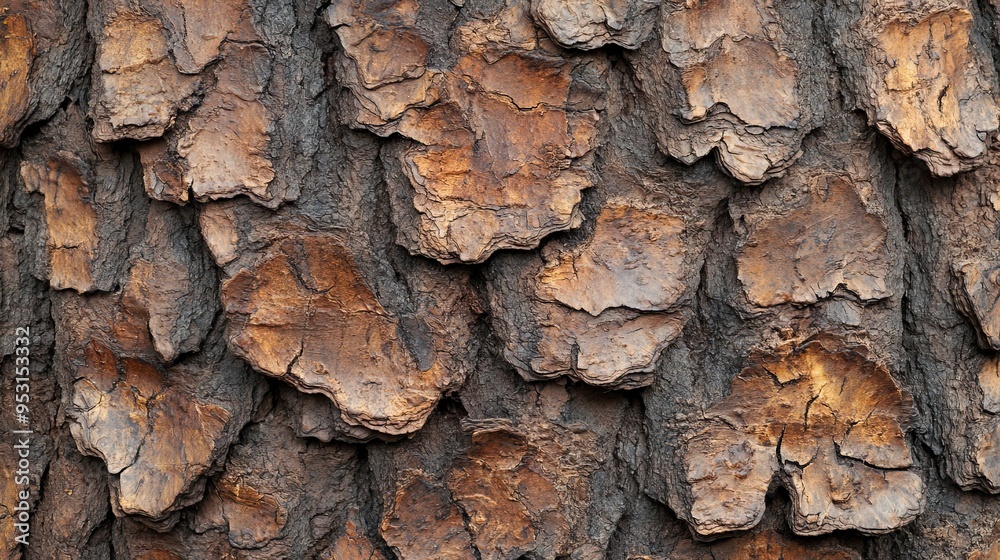 Wallpaper texture of the Pine bark surface. Wallpaper texture of the Pine bark surface.