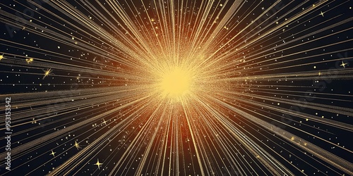 Golden Sunburst: A radiant ...