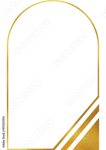 Gold line frame 