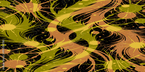 Abstract pattern. Illustration for printing on wall decorations. For use in graphics.