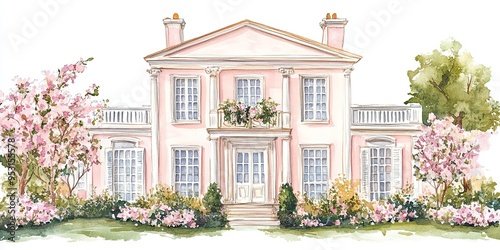 Pink Palace Watercolor: A c...