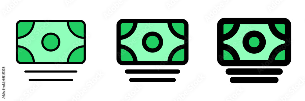 Editable cash, banknote vector icon. Part of a big icon set family. Finance, business, investment, accounting. Perfect for web and app interfaces, presentations, infographics, etc Editable cash, banknote vector icon. Part of a big icon set family. Finance, business, investment, accounting. Perfect for web and app interfaces, presentations, infographics, etc