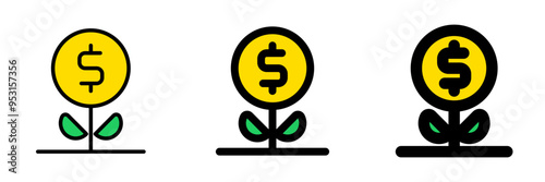 Editable interest vector icon. Part of a big icon set family.  Finance, business, investment, accounting. Perfect for web and app interfaces, presentations, infographics, etc