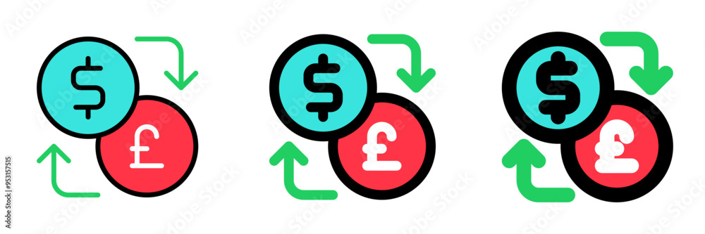 Editable currency exchange vector icon. Part of a big icon set family. Finance, business, investment, accounting. Perfect for web and app interfaces, presentations, infographics, etc Editable currency exchange vector icon. Part of a big icon set family. Finance, business, investment, accounting. Perfect for web and app interfaces, presentations, infographics, etc