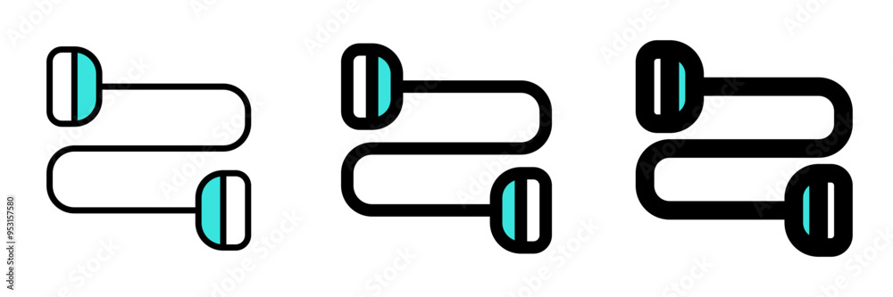 Editable resistance band vector icon. Part of a big icon set family. Perfect for web and app interfaces, presentations, infographics, etc