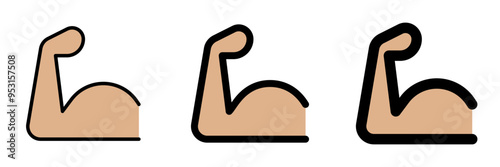 Editable muscular hand vector icon. Part of a big icon set family. Perfect for web and app interfaces, presentations, infographics, etc