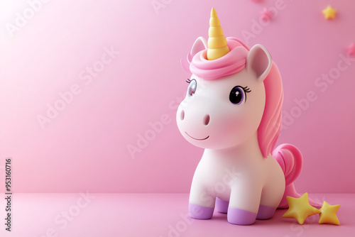 Cute Unicorn 3D.