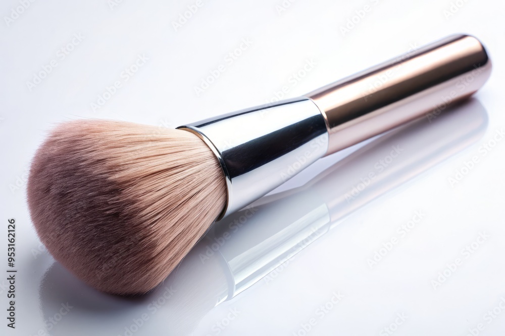 A dramatic, low-angle shot of a blush tool, lit from the side to accentuate its contours and create a sense of dynamism A dramatic, low-angle shot of a blush tool, lit from the side to accentuate its contours and create a sense of dynamism
