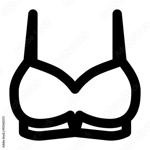 bra, underwear, women, fashion, clothing, female, lifestyle outline icon
