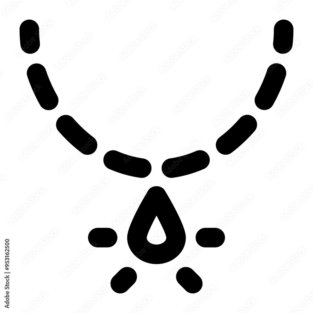necklace, jewelry, women, fashion, female, lifestyle, accessories outline icon necklace, jewelry, women, fashion, female, lifestyle, accessories outline icon