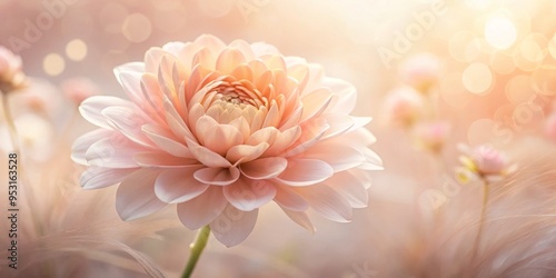 Soft, natural light illuminates the delicate petals of the blush, highlighting its tender texture and subtle color gradations.