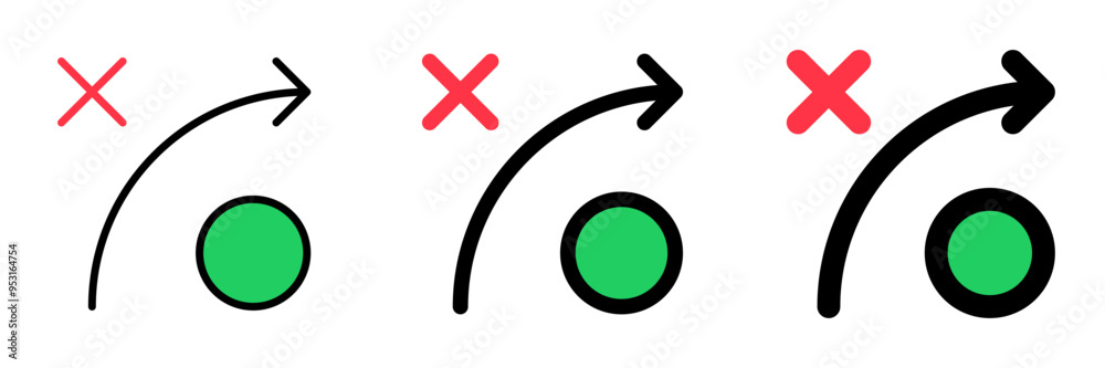 Fototapeta premium Editable strategy arrow vector icon. Part of a big icon set family. Perfect for web and app interfaces, presentations, infographics, etc