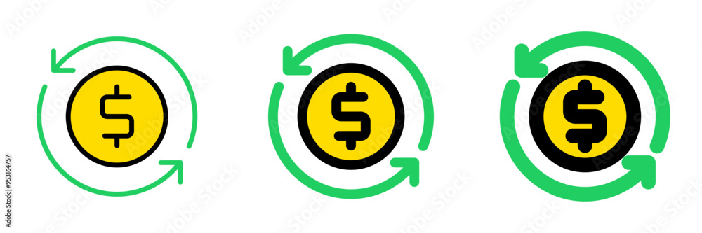 Editable cashflow vector icon. Part of a big icon set family. Perfect for web and app interfaces, presentations, infographics, etc