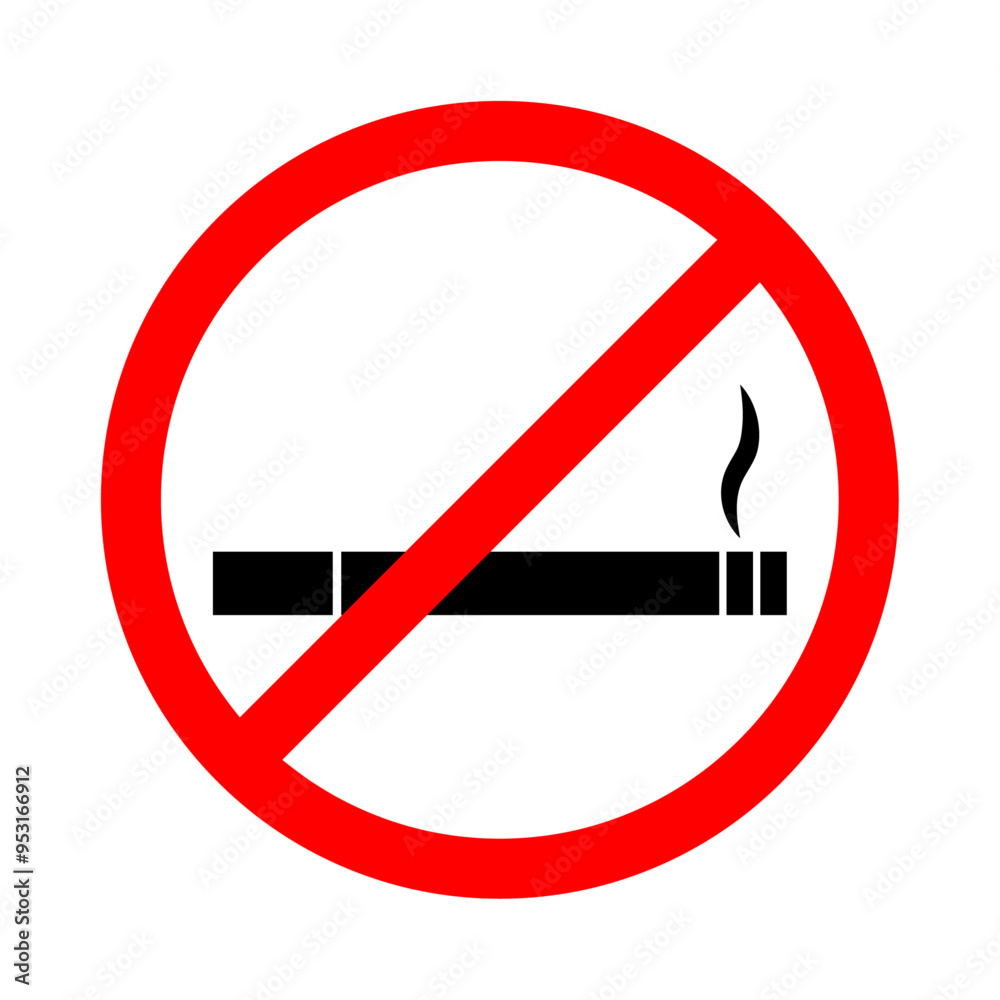 No Smoking Sign Symbol Vector Illustration No Smoking Sign Symbol Vector Illustration
