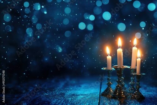 Hanukkah celebration creative memorable background design