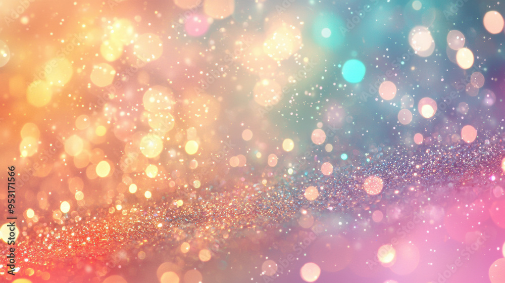 A dreamy background with soft, glittering lights that fade into a pastel-colored gradient, creating a magical and whimsical ambiance, perfect for creating a festive yet elegant atmosphere A dreamy background with soft, glittering lights that fade into a pastel-colored gradient, creating a magical and whimsical ambiance, perfect for creating a festive yet elegant atmosphere