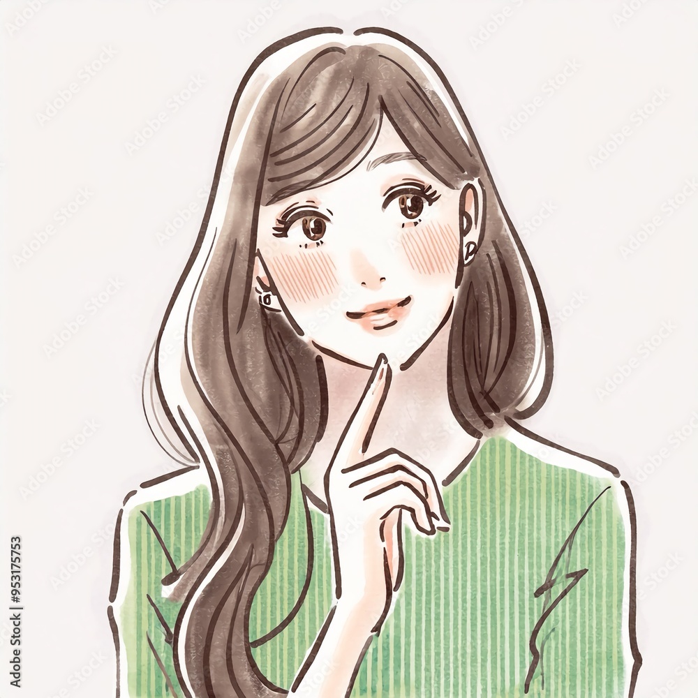 女性・女の子のイラスト素材 女性・女の子のイラスト素材