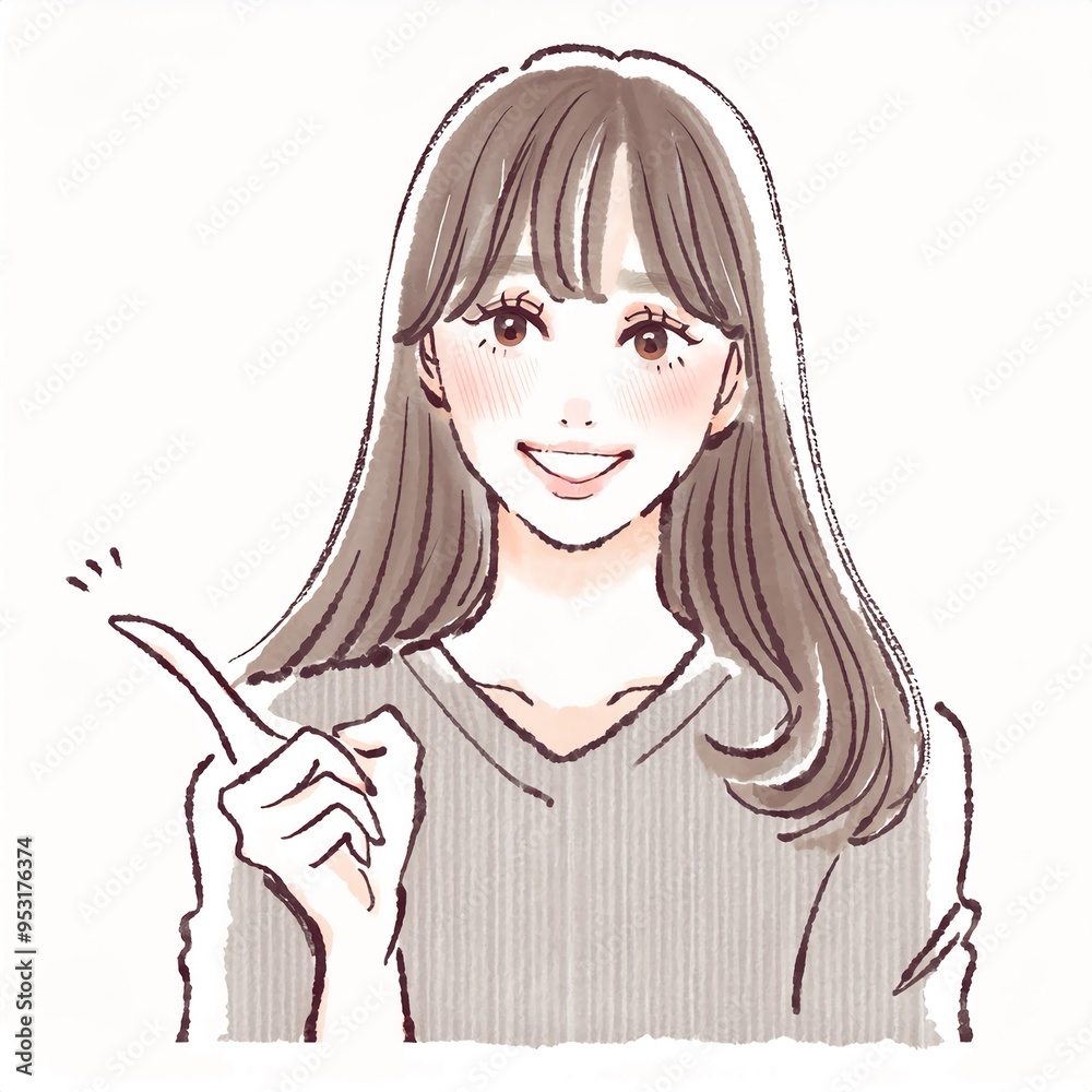 女性・女の子のイラスト素材 女性・女の子のイラスト素材