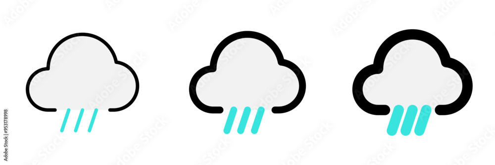 Editable rain, sleet, hail fall vector icon. Part of a big icon set family. Perfect for web and app interfaces, presentations, infographics, etc Editable rain, sleet, hail fall vector icon. Part of a big icon set family. Perfect for web and app interfaces, presentations, infographics, etc