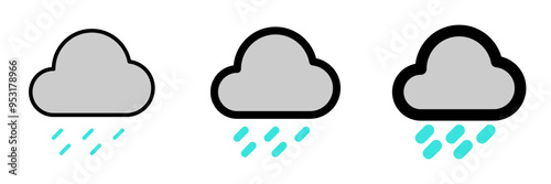 Editable heavy rainfall vector icon. Part of a big icon set family. Perfect for web and app interfaces, presentations, infographics, etc